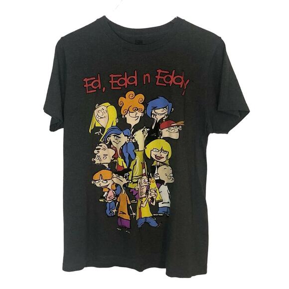 Cartoon Network Ed, Edd, n Eddy Gray Graphic T-shirt - Women's Size Medium - Picture 1 of 5